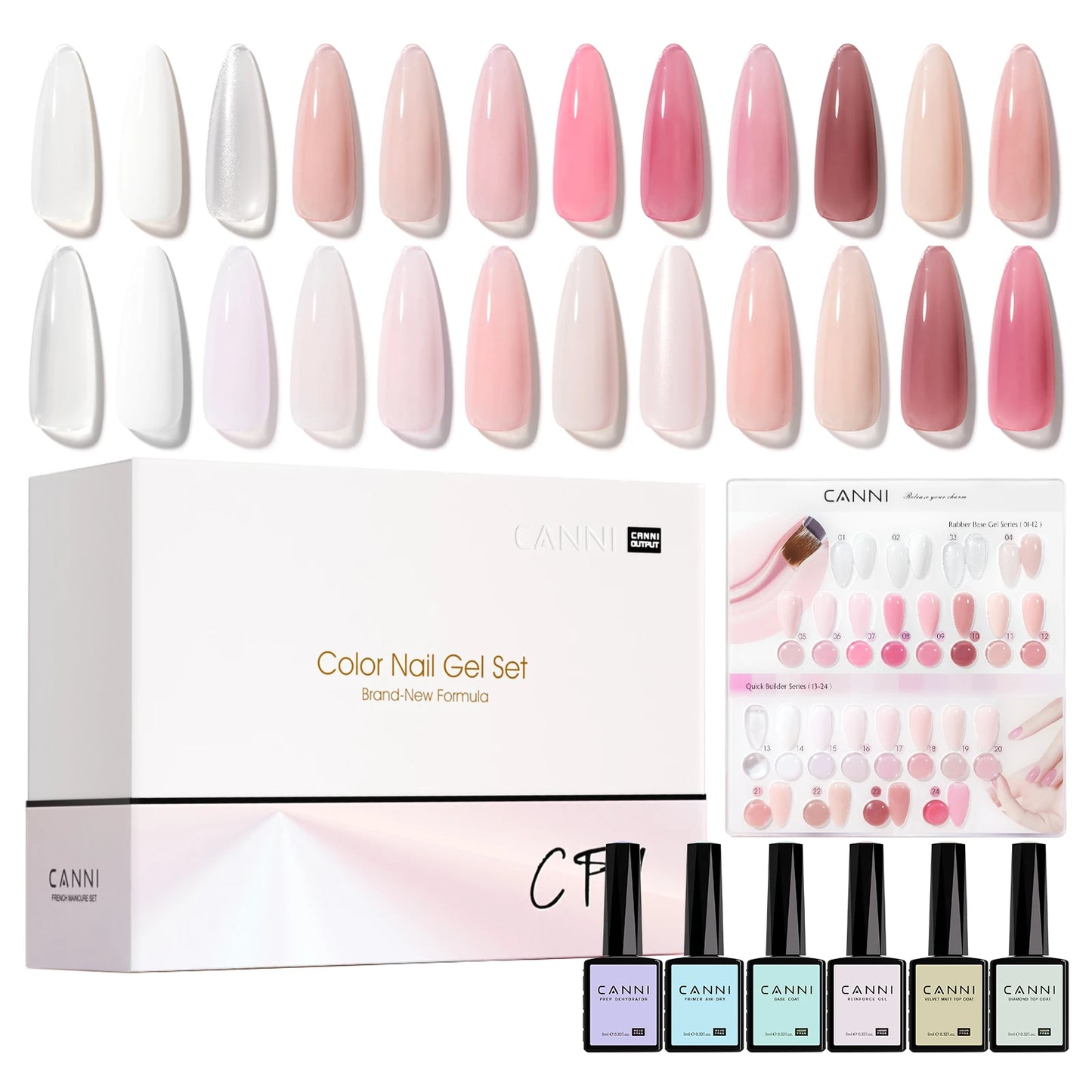 CANNI Quick Builder Gel Polish – HEMA/TPO Free, UV/LED