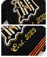 Retro Embroidery Varsity Jacket