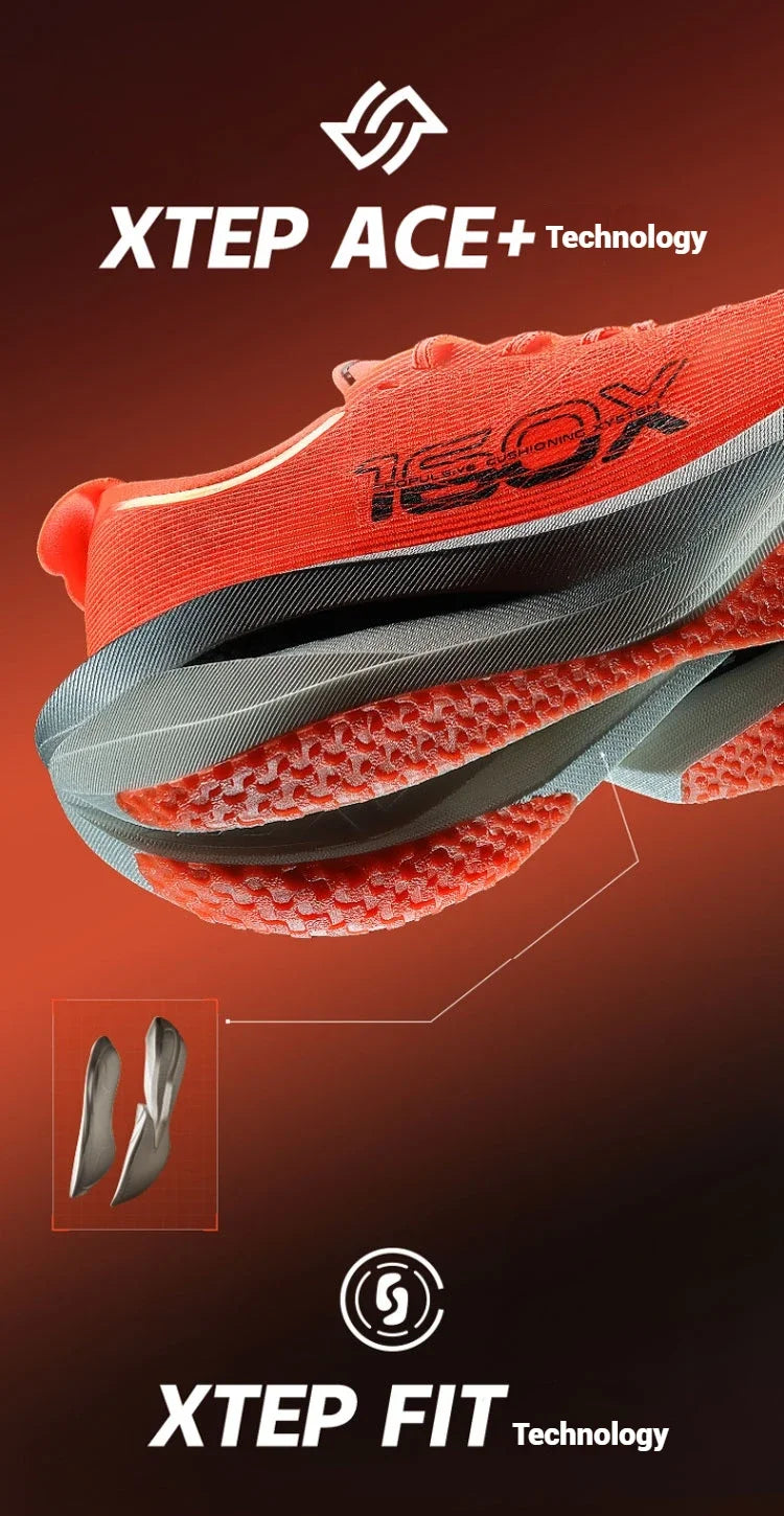 Xtep 160X 7.0 Running Shoes 2025 Professional Marathon Cushioning Shock Sneakers Combat PB Carbon Plate Sport Shoes 975319110039