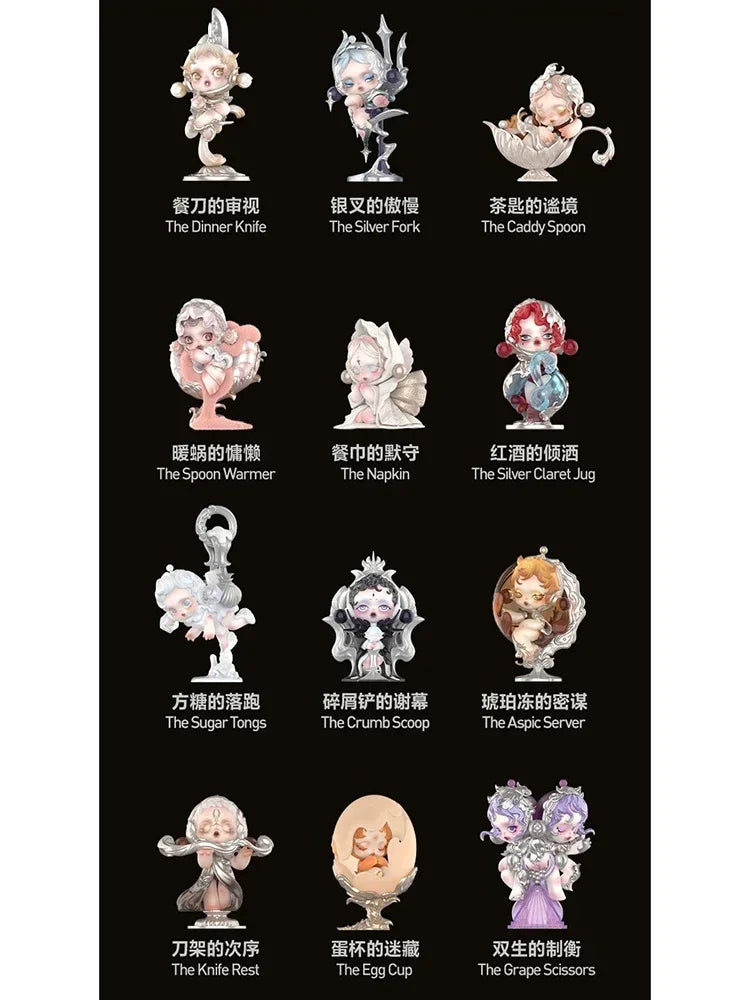 POP MART SKULLPANDA The Feast Begins Series Mystery Box Genuine Blind Box Guess Toys gift Ornament Figurines Home Decor Desktop