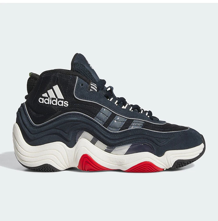 Adidas Official Genuine Three Stripes Men's Mid-Top Durable Cushioned Basketball Shoes IF2100