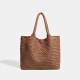 Large size women's tote bag Women's fashion bags 2024 Hot product Neoprene material women's hand-woven bag Large volume Tote bag
