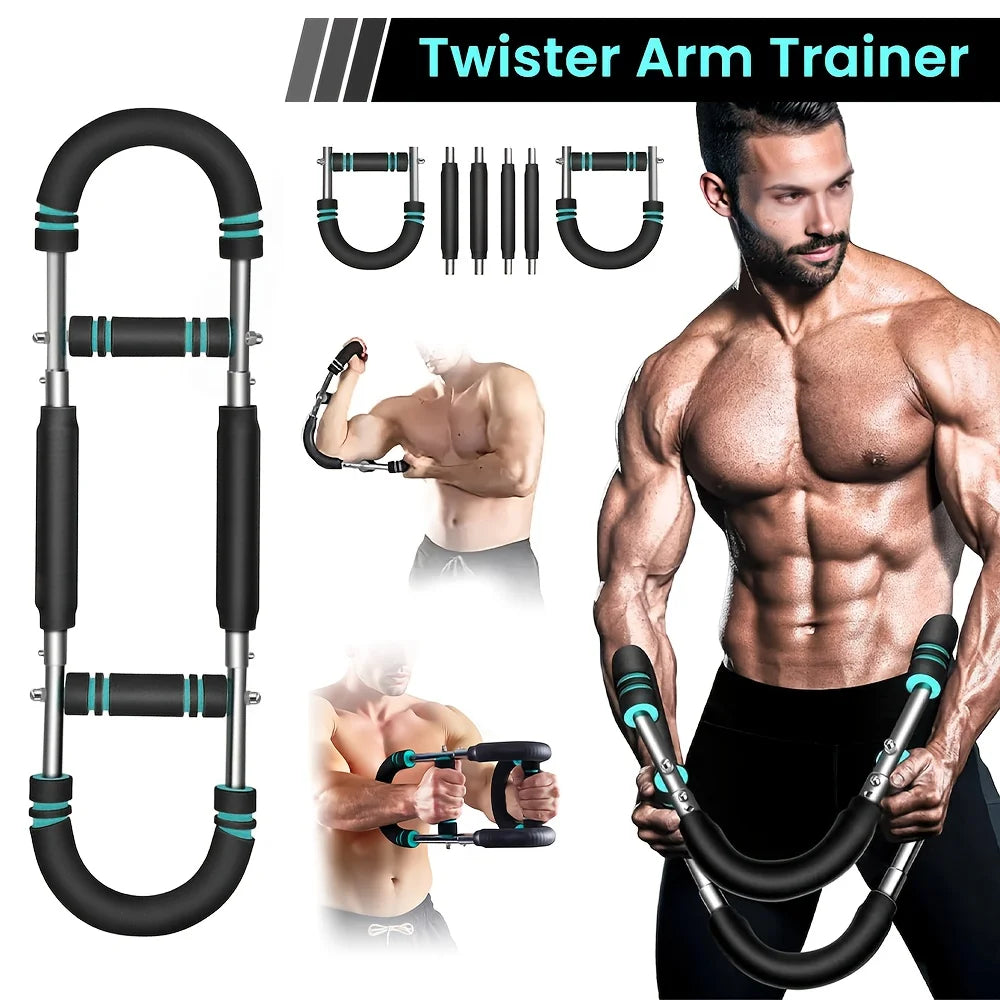 Spring Twister Arm Exerciser | 20–50kg Adjustable Resistance Bar