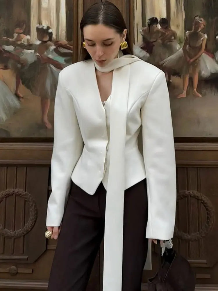 Tossy 3 Piece-Set Female Suit Mini Skirt Elegant Striped Commute Patchwork Fashion Luxury V-Neck Party Looks For Women Suit Sets