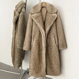 Plush Faux Fur Winter Overcoat