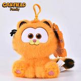 ORIGINAL Garfield Kawaii Soft Plush Toys Keychain Cute Cats Anime Stuffed Animals Peluche Doll Pendants Birthdays Gifts For Kids