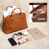 CHCH Women's Shoulder Bag New High Quality Business Bag Large Capacity Handbag Wine Red