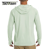 TACVASEN Men's Quick-Dry Long Sleeve Hooded T-Shirt