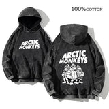 Retro Arctic Monkeys Printed Hoodie | Vintage Rock Streetwear