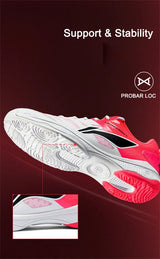 Li-Ning Unisex GLADIATOR Ⅱ Badminton Training Shoes Cushion Rebound LiNing Men Women Stable Support Sneakers AYTV017