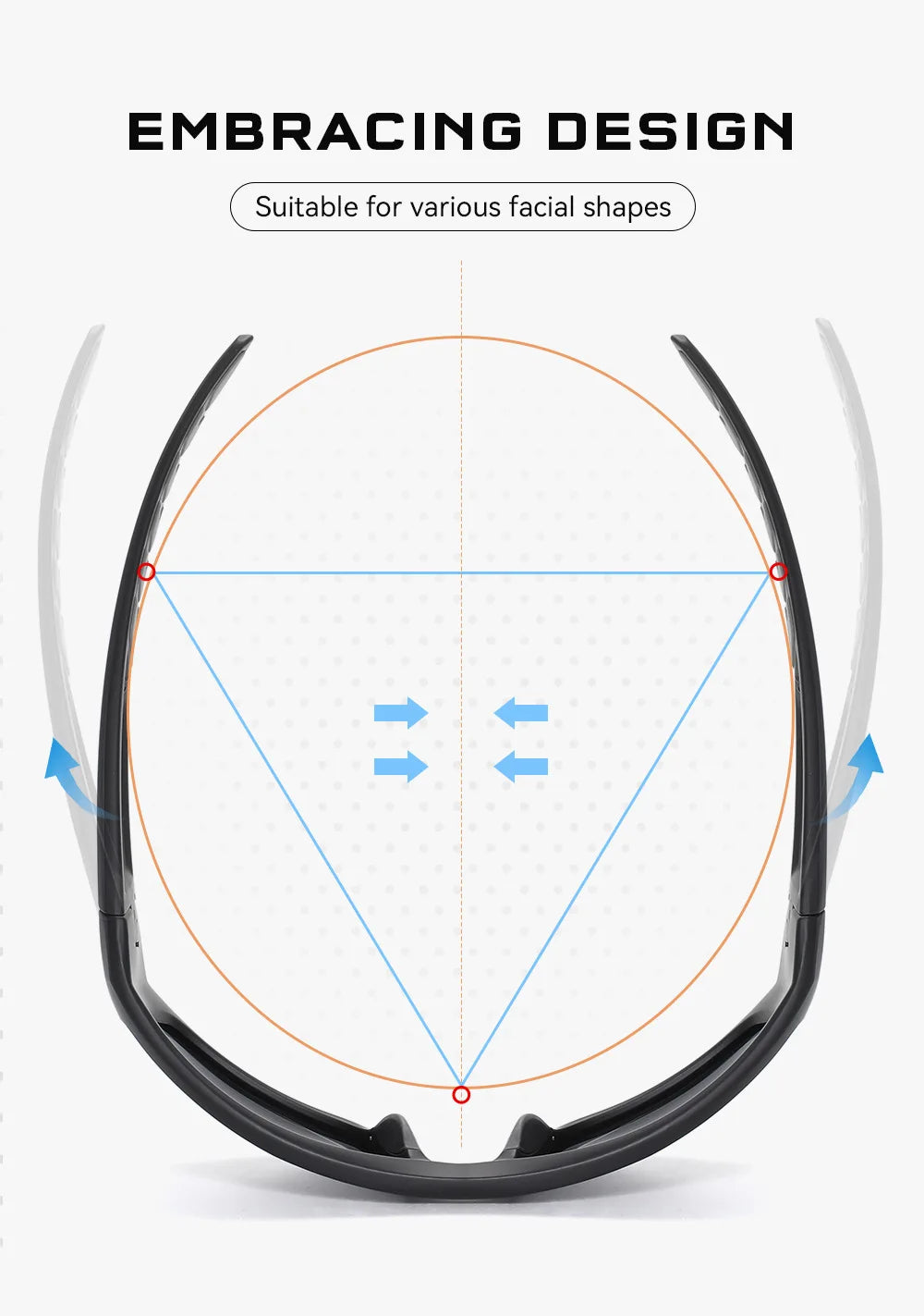KDEAM New Polarized Fishing Sunglasses TR90 Frame Comfortable Anti slip Design Outdoor Fashion Sports Glasses Men Women Goggles