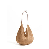 MABULA Casual Woven Beach Large Capacity Slouchy Shoulder Bag Hollow Out Weaving Underarm Bags Holiday Tote Handbag for Women