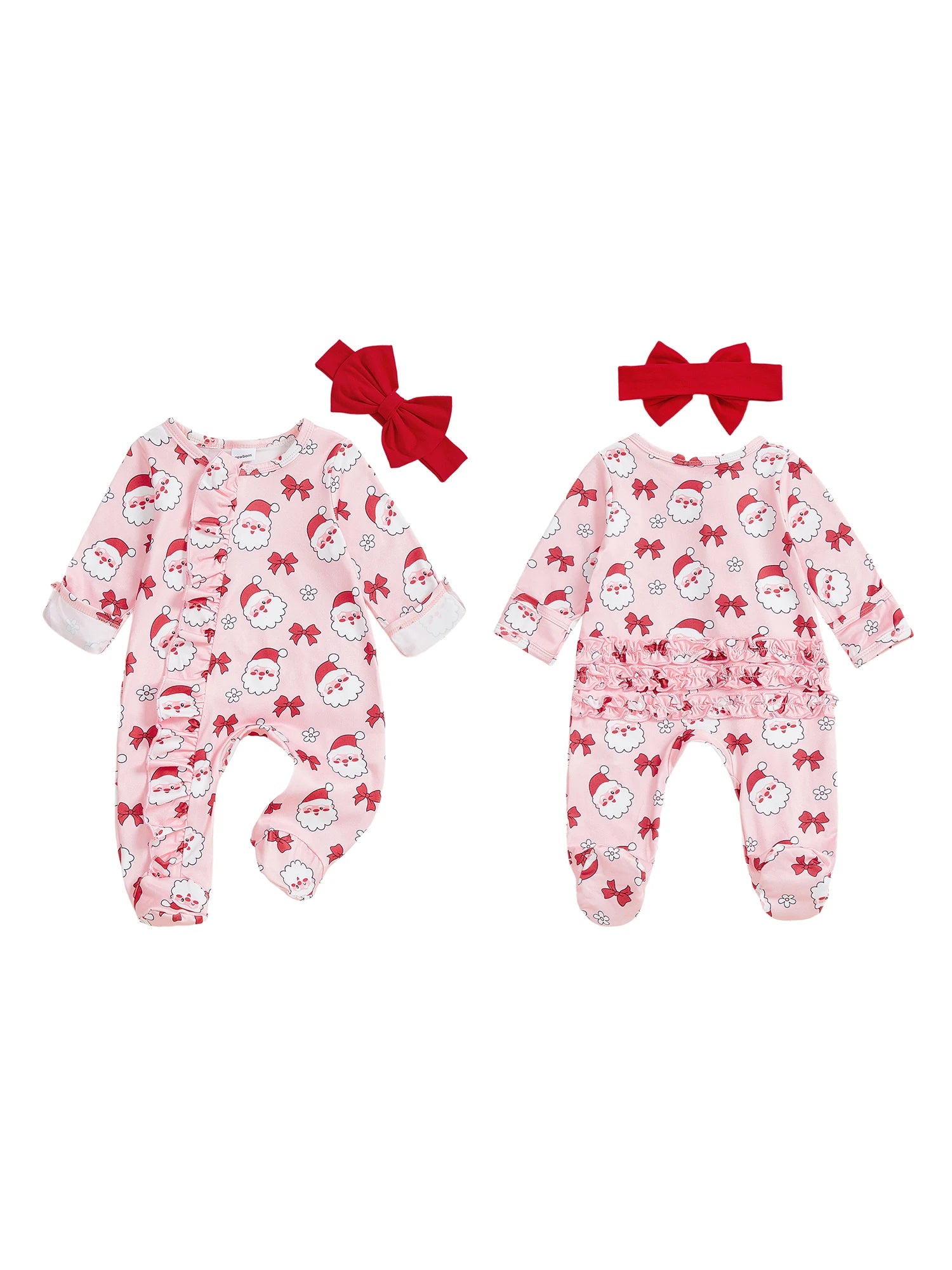 Baby Reindeer Christmas Romper Set