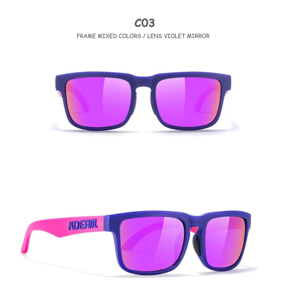 KDEAM For Young Age Small Size Polarized Sunglasses Reduce Glare and Enhance Clarity for Outdoor Sport Youthful Sun Glasses TR90