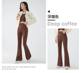 Women's High Waist Stretch Flared Pants