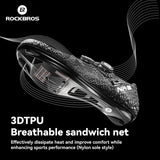 ROCKBROS Professional Cycling Shoes Knob Buckle Fastening Road Bike Self-Locking Shoes Bicycle SPD Cleats Shoes Cycling Footwear