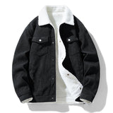 Men's Corduroy Fleece Jacket – Warm Winter Coat