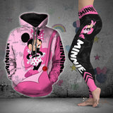 Disney Mickey & Minnie Mouse Hoodie & Leggings Set | Women's Athletic Tracksuit