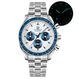 Watchdives WD1863 New Multifunctional Quartz Watch Black VK63 Sports Chronograph Watch Bubble Sapphire Waterproof 100 Wristwatch