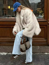 Women’s Gradient Faux Fur Winter Jacket