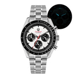 Watchdives WD1863 Chronograph Watch VK63 Quartz Movement Bubble Sapphire Crystal 10Bar Waterproof Luminous 39mm Vintage Watches