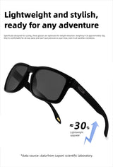 CAPONI Men's Polarized Photochromic Square Sunglasses