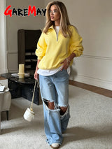 Women's Embroidered Relaxed-Fit Sweatshirt