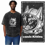 DB Cat Acid-Washed Graphic Tee