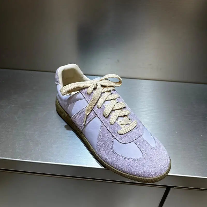 MORAZORA 20 Colors Ins New Genuine Suede Leather Women Flats Lace Up Colors Spring Summer Flat Shoes Casual Sneakers Footwear