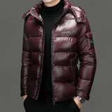 Men's Quilted Hooded Parka – Warm Winter Jacket