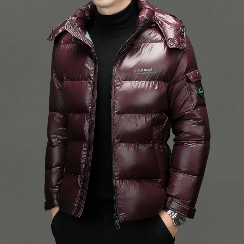 Men's Quilted Hooded Parka – Warm Winter Jacket