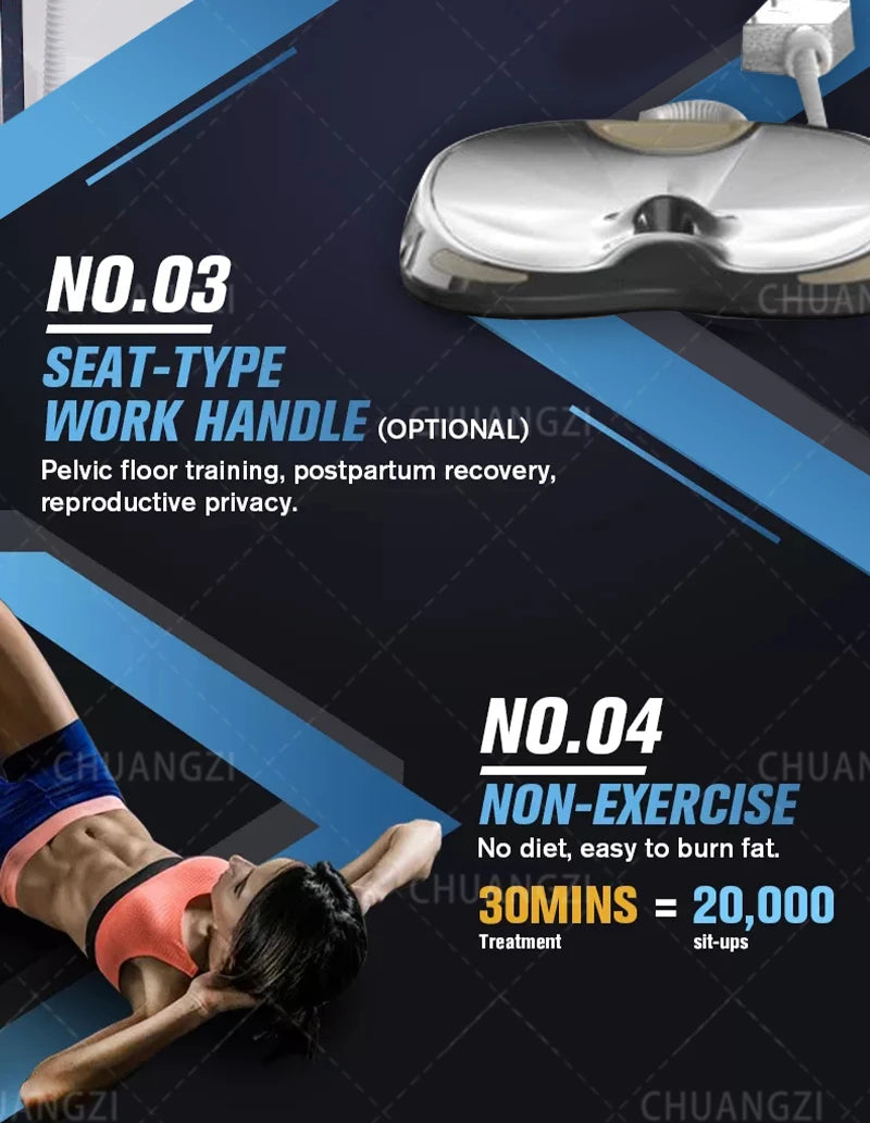 EMSzero HIEMT RF High Intensity Vibration Pulse Electronic Body Shaping Massage Muscle Massage