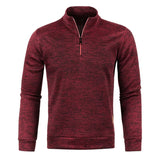 Animal Game Men's Half Zipper Sweatshirts Long Sleeve Solid Pullover Turtleneck Streetwear Warm Jacket Sport Coats Outerwear