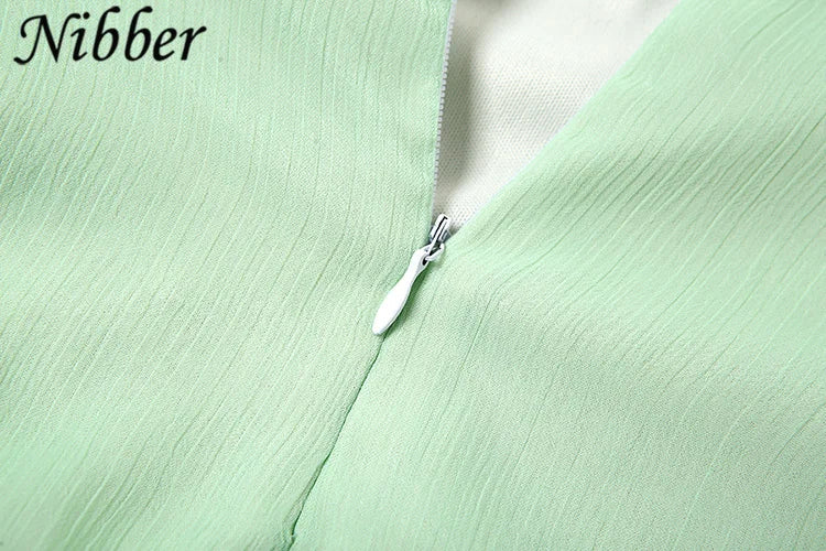 Elegant Ruffle Backless Summer Dress