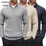 Men's Quarter-Zip Long Sleeve Sweater