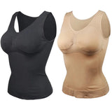 Women’s 2-in-1 Tummy Control Shapewear Tank Top with Padded Bra