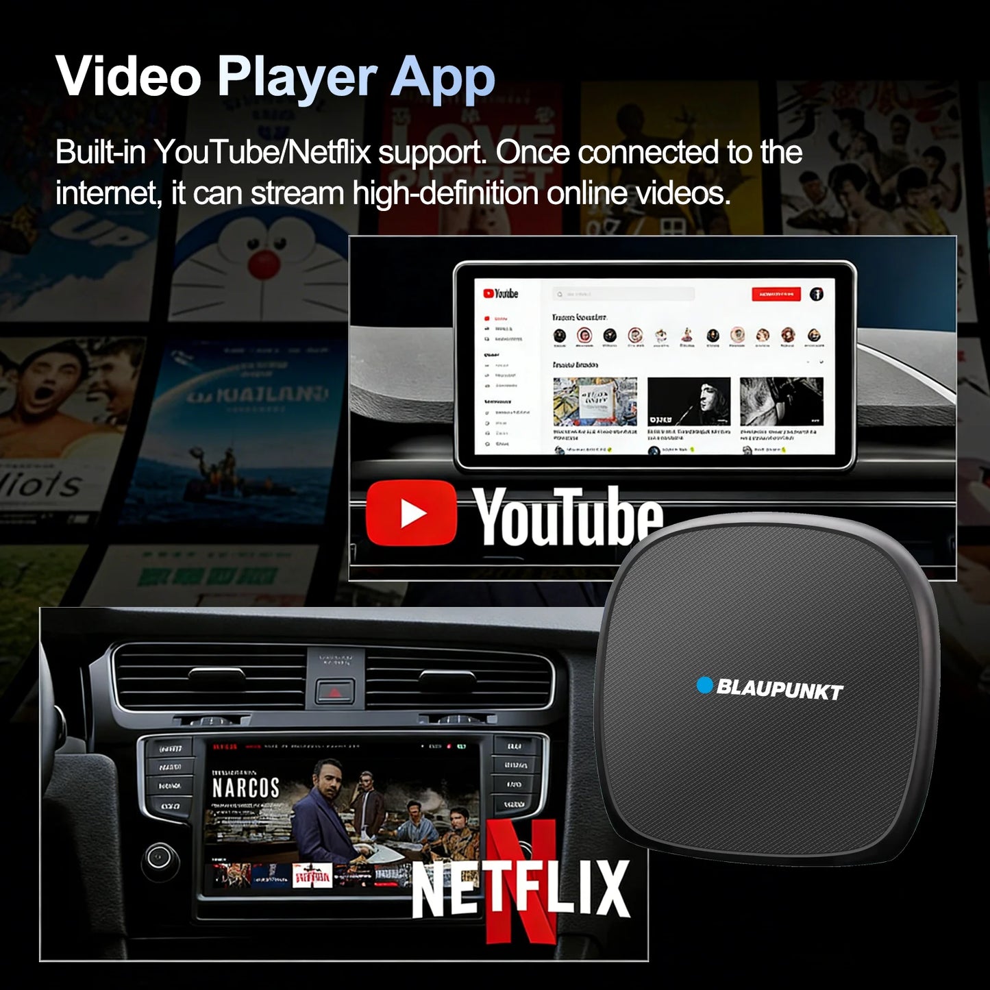 Android 13 AI CarPlay Box | Qualcomm 8-Core | Netflix & Play Store