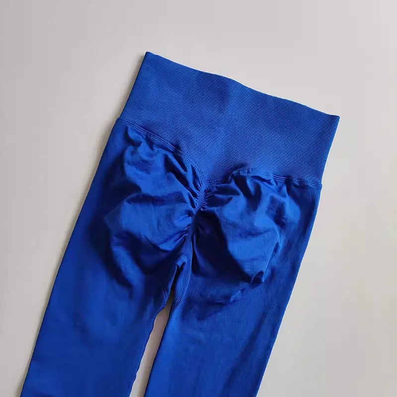 High-Waist Seamless Yoga Leggings – USA-Made Push-Up Fitness & Gym Tights