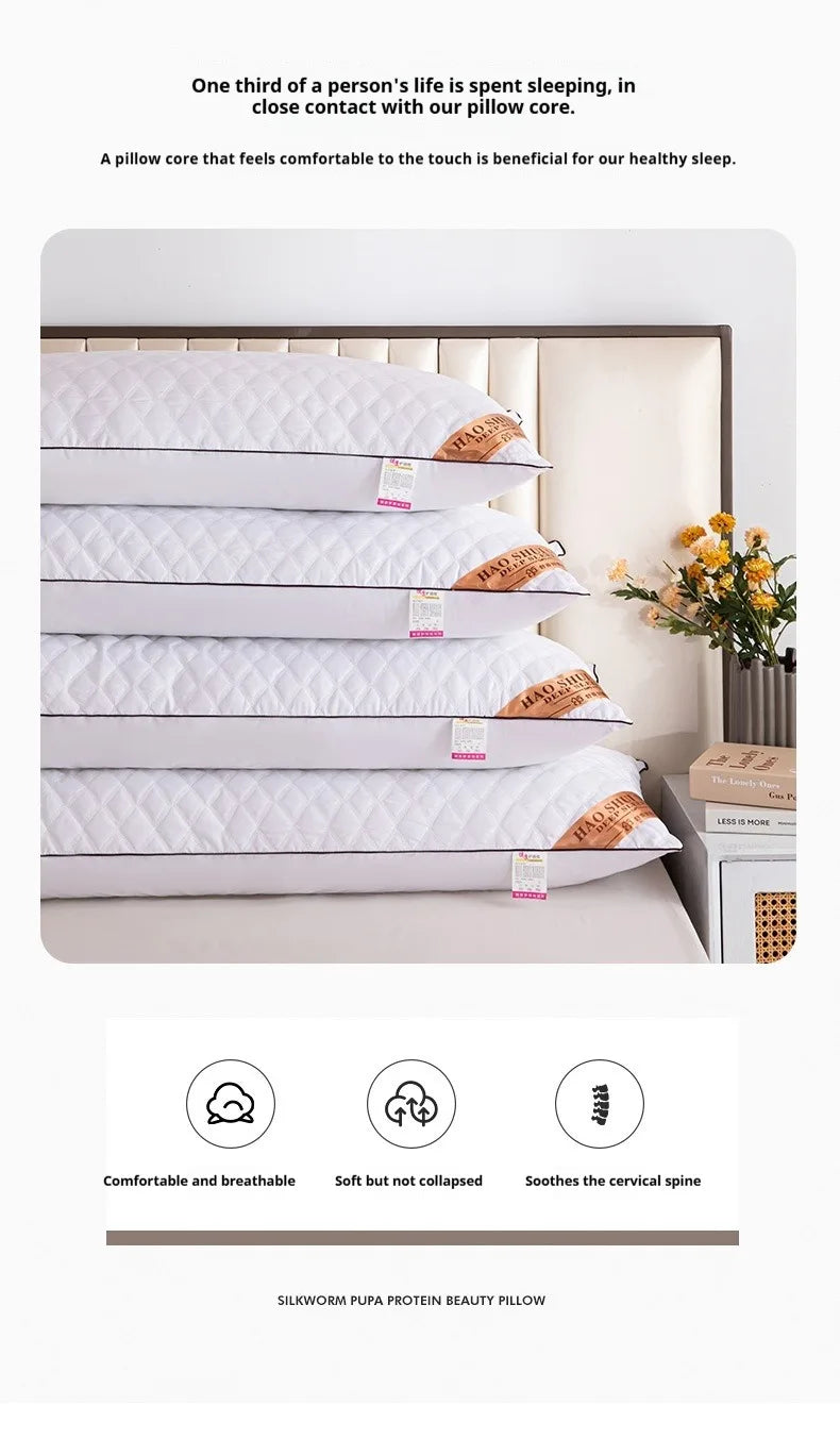 White Pillow Core Home Soft Filling Cushion 48x100/48x120/48x150/48x180 Lengthen Pillows Quilted Sleeping Cushions almohada