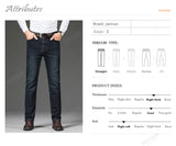Cotton Men's Jeans Denim Pants Brand Classic Clothes Overalls Straight Trousers for Men Black Oversize Large Size 35 40 42 44 46