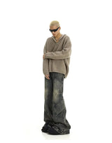 Men’s Relaxed Wide-Leg Denim Jeans