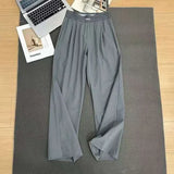 Women's High-Waist Wide-Leg Casual Pants