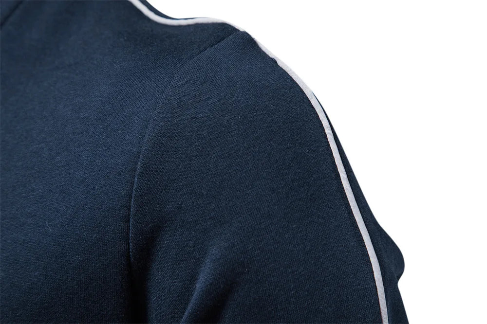 Men's Stand Collar Zip-Up Jacket