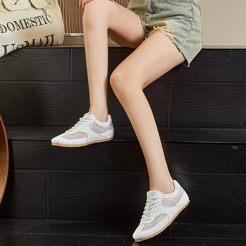 AIYUQI Women's Mesh Flat Sneakers – Elegant Summer Style