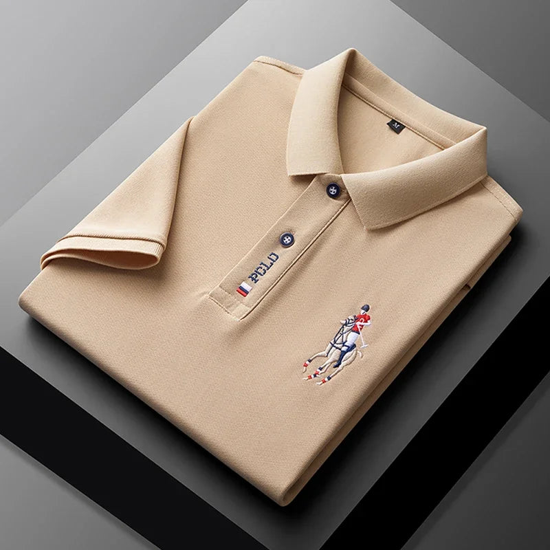 Men's Embroidered Polo Shirt – Casual Summer Style