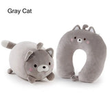 2-in-1 Cartoon Animal Travel Neck Pillow | U-Shape