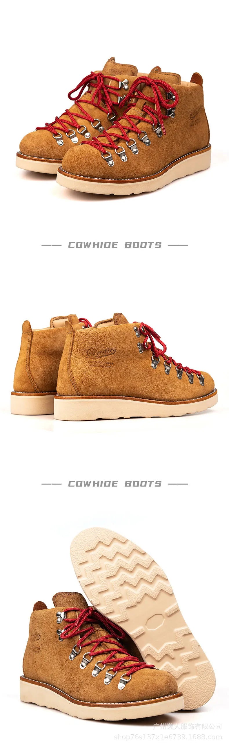 LAGIES cow leather Hiking shoes walking boots men Goodyear shoes trendy casual ankle shoes walking trekking outdoor sneakers