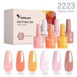 VENALISA 6pcs/kit Autumn Color Collection Fall Nails Brown Earth Gel Nail Polish TPO FREE Soak Off UV LED Semi Permanent Gel Set