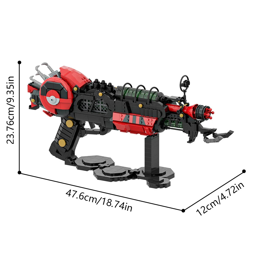 Gobricks MOC Call of Duty Ray Gun Mark 2 Bricks Model Ray Gun Mark II Building Blocks Laser Gun DIY Game Toys Gift