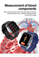 ECG+PPG Health Smartwatch – AI Body Analysis & BT Calling